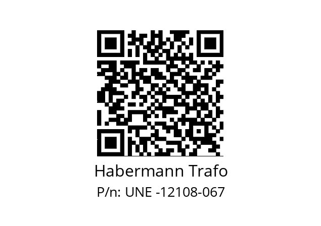   Habermann Trafo UNE -12108-067