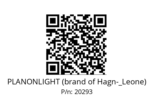   PLANONLIGHT (brand of Hagn­_Leone) 20293