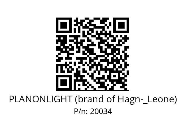   PLANONLIGHT (brand of Hagn­_Leone) 20034