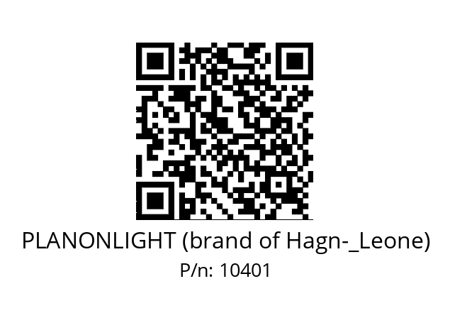   PLANONLIGHT (brand of Hagn­_Leone) 10401