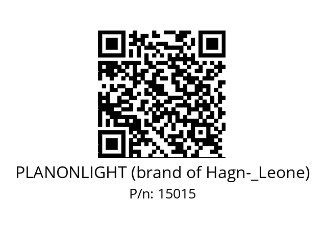   PLANONLIGHT (brand of Hagn­_Leone) 15015