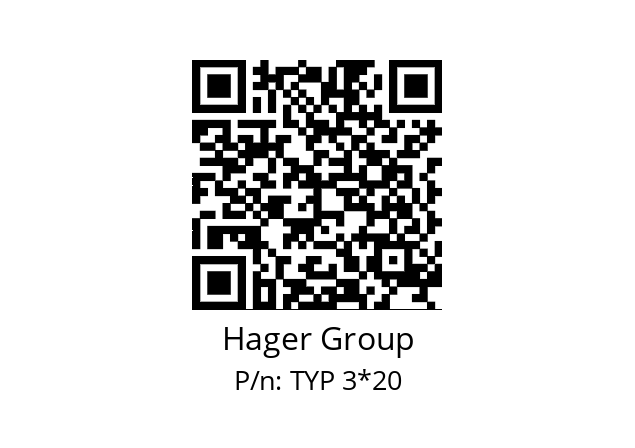   Hager Group TYP 3*20