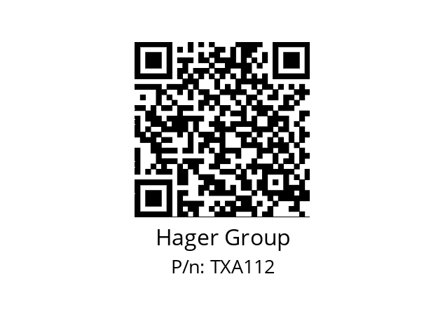   Hager Group TXA112