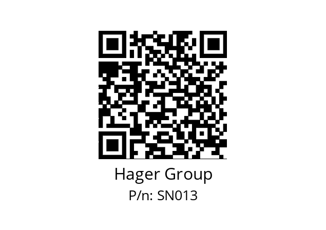   Hager Group SN013