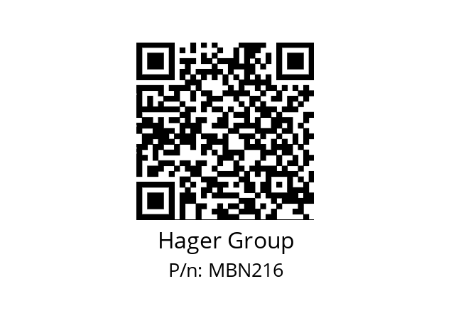   Hager Group MBN216