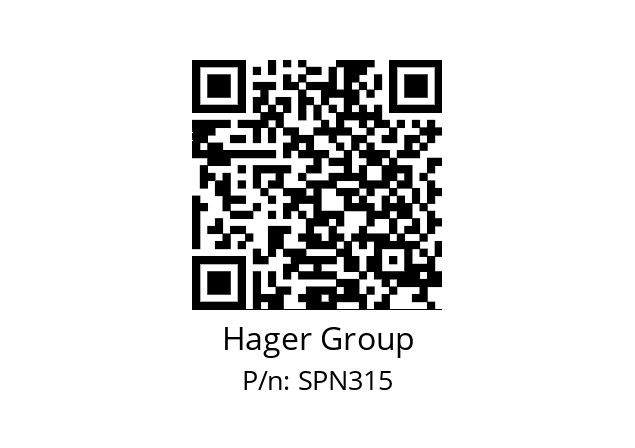   Hager Group SPN315