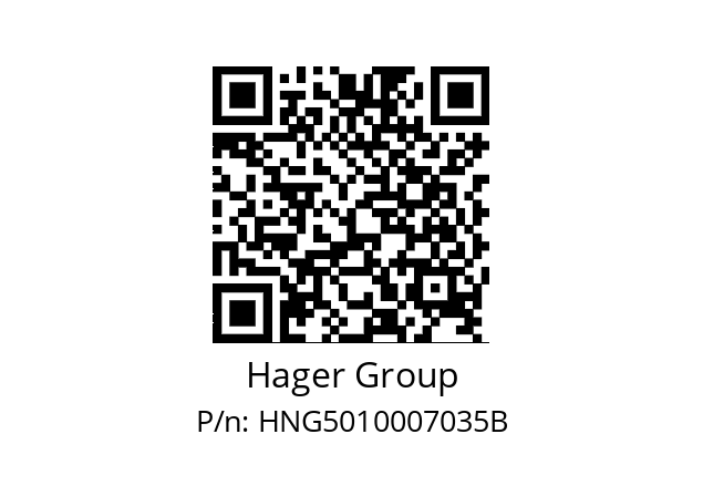   Hager Group HNG5010007035B