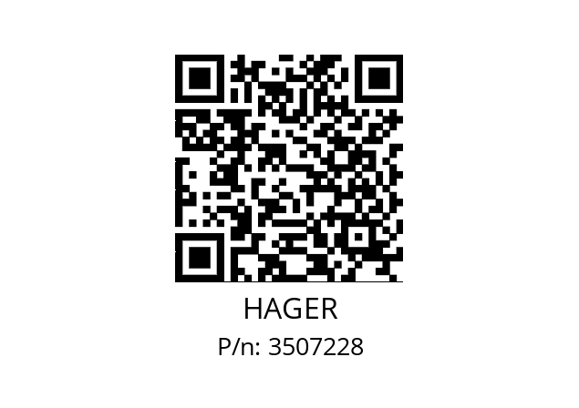   HAGER 3507228