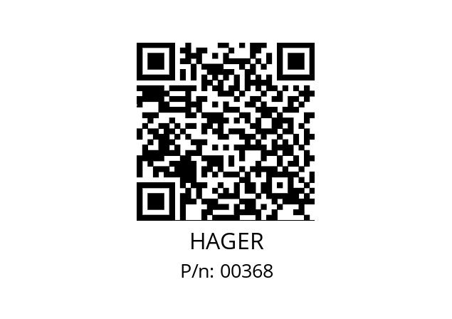   HAGER 00368