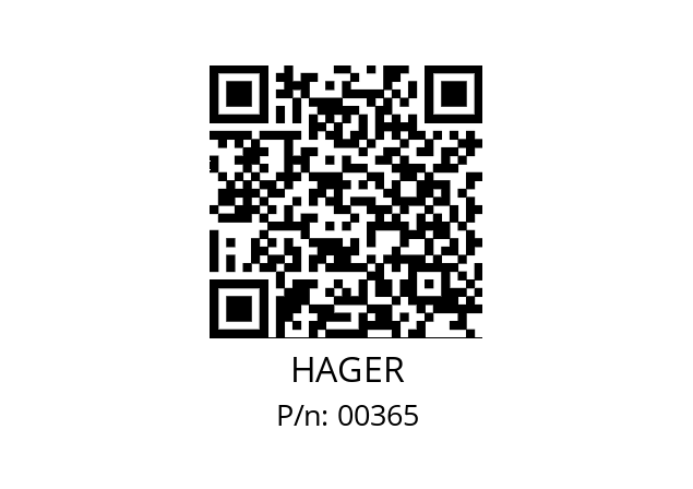   HAGER 00365