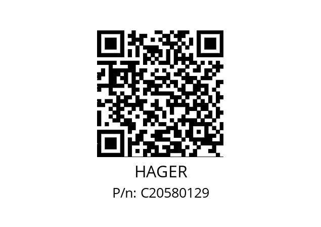   HAGER C20580129