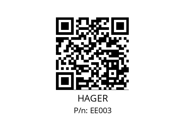   HAGER ЕЕ003