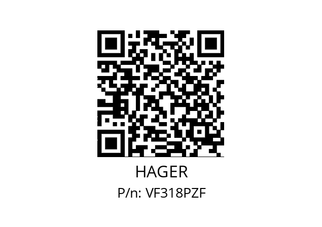   HAGER VF318PZF