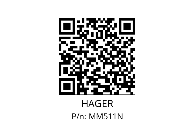   HAGER MM511N