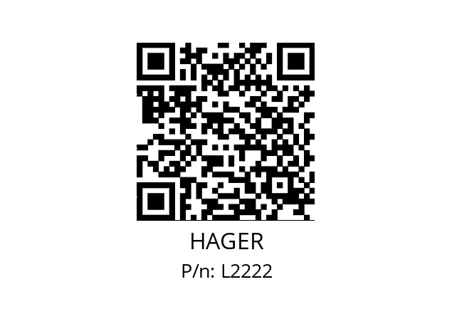   HAGER L2222