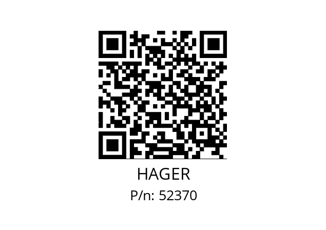   HAGER 52370