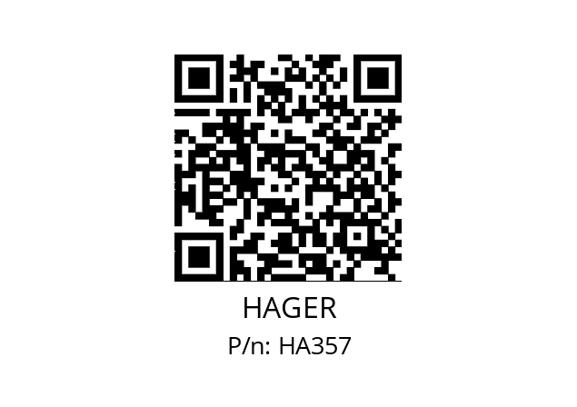   HAGER HA357