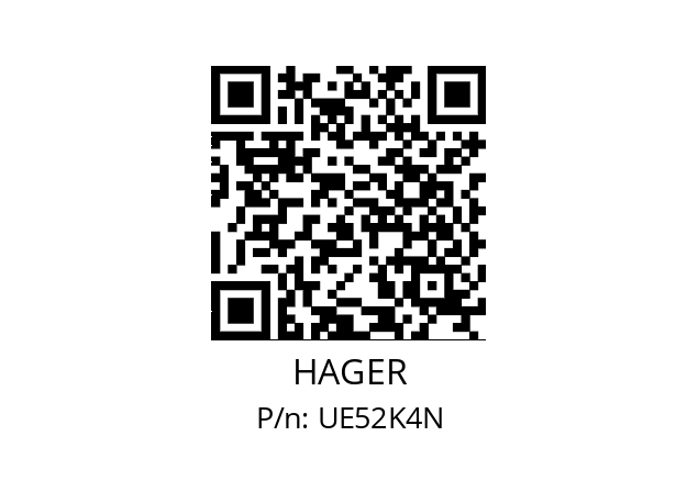   HAGER UE52K4N