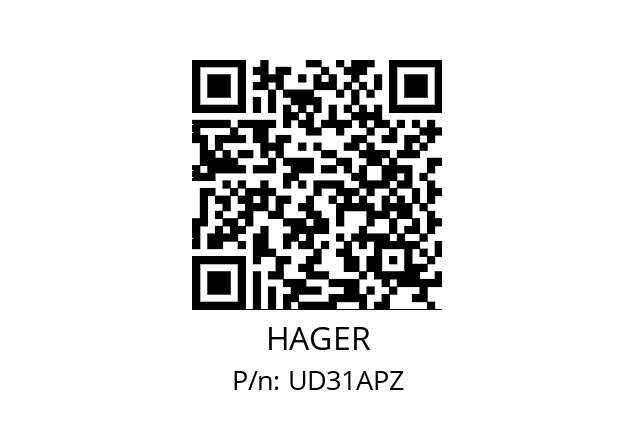   HAGER UD31APZ