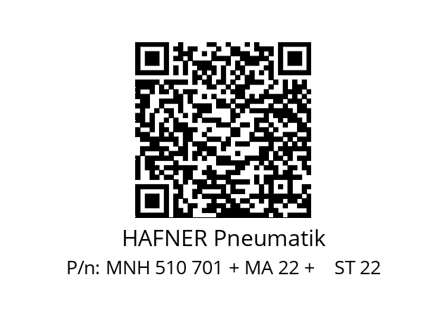   HAFNER Pneumatik MNH 510 701 + MA 22 +    ST 22