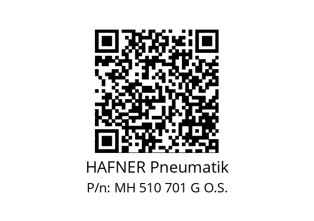  MH 510 701 G O.S. HAFNER Pneumatik MH 510 701 G O.S.