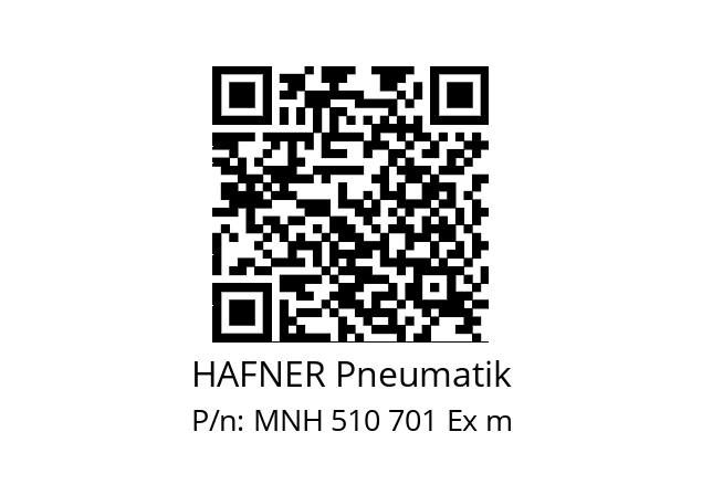   HAFNER Pneumatik MNH 510 701 Ex m