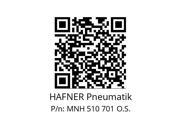   HAFNER Pneumatik MNH 510 701 O.S.