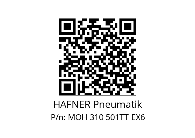   HAFNER Pneumatik MOH 310 501TT-EX6