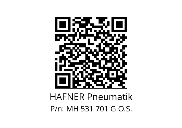   HAFNER Pneumatik MH 531 701 G O.S.