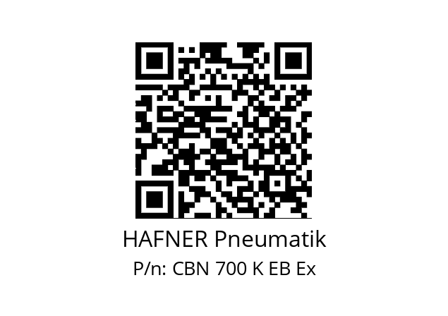   HAFNER Pneumatik CBN 700 K EB Ex