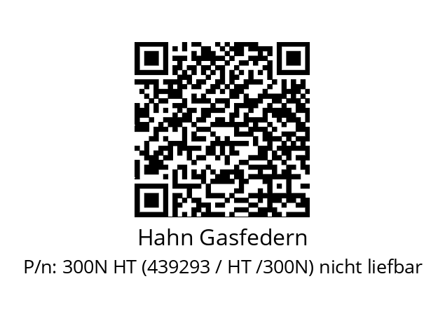   Hahn Gasfedern 300N HT (439293 / HT /300N) nicht liefbar