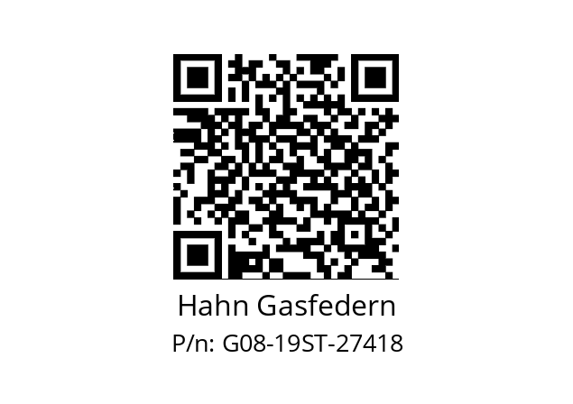   Hahn Gasfedern G08-19ST-27418