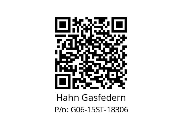   Hahn Gasfedern G06-15ST-18306