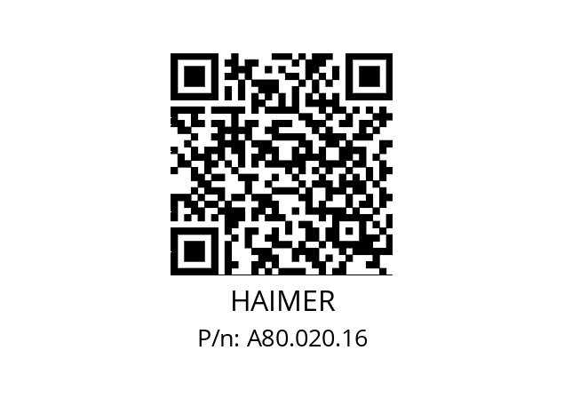   HAIMER A80.020.16