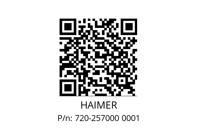   HAIMER 720-257000 0001