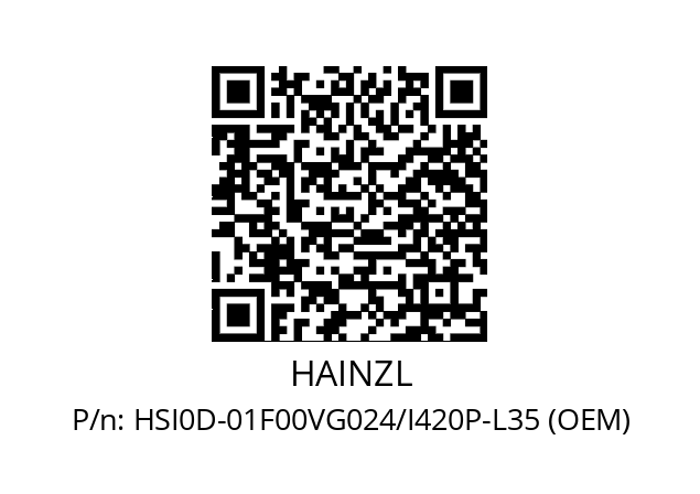   HAINZL HSI0D-01F00VG024/I420P-L35 (OEM)