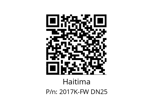   Haitima 2017K-FW DN25