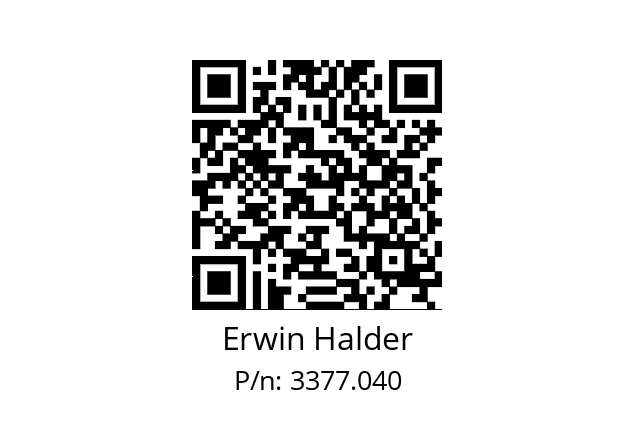   Erwin Halder 3377.040