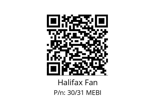   Halifax Fan 30/31 MEBI