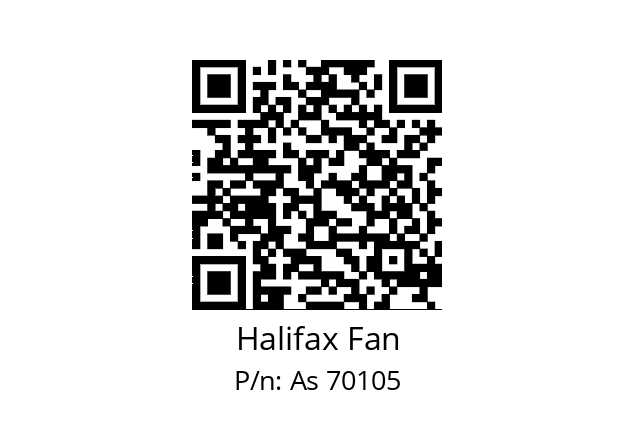   Halifax Fan As 70105