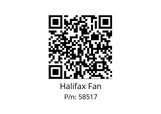   Halifax Fan 58517