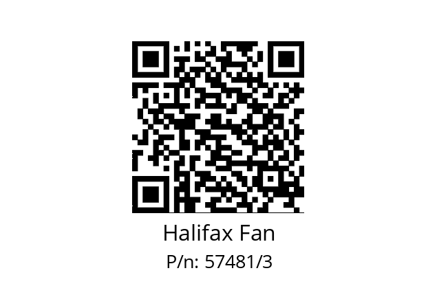   Halifax Fan 57481/3