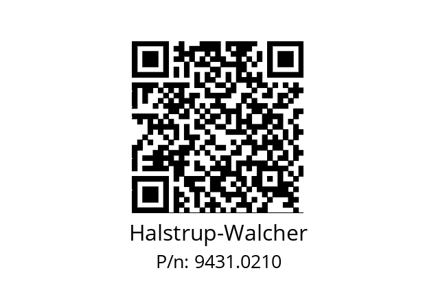   Halstrup-Walcher 9431.0210