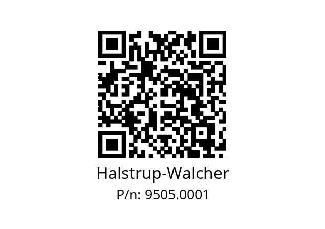   Halstrup-Walcher 9505.0001