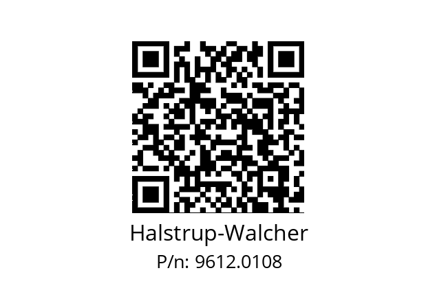   Halstrup-Walcher 9612.0108