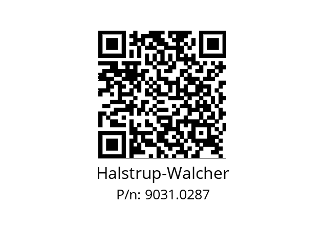   Halstrup-Walcher 9031.0287