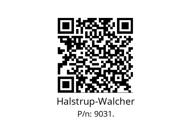   Halstrup-Walcher 9031.