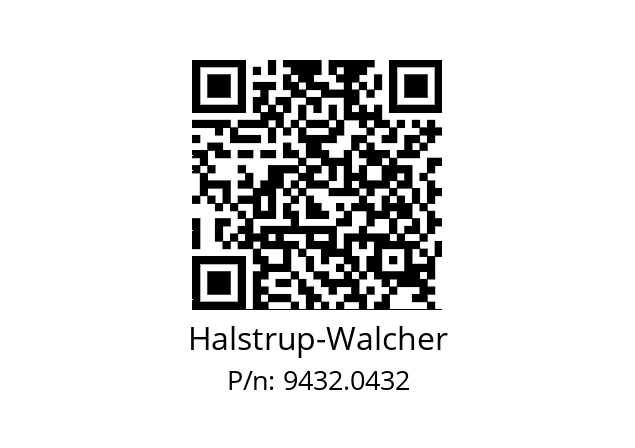   Halstrup-Walcher 9432.0432