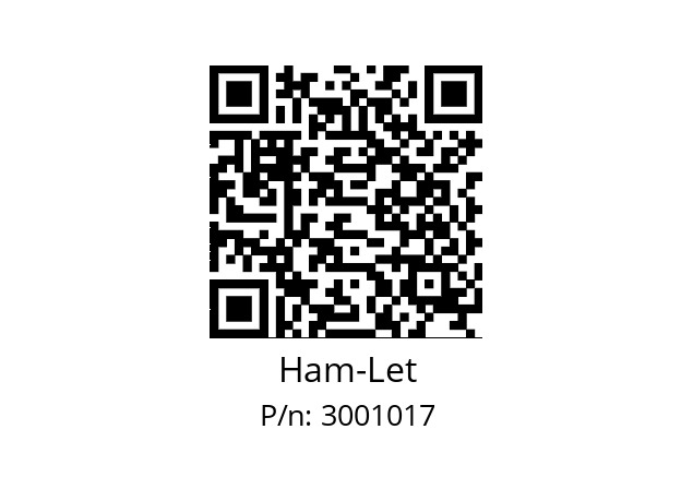   Ham-Let 3001017