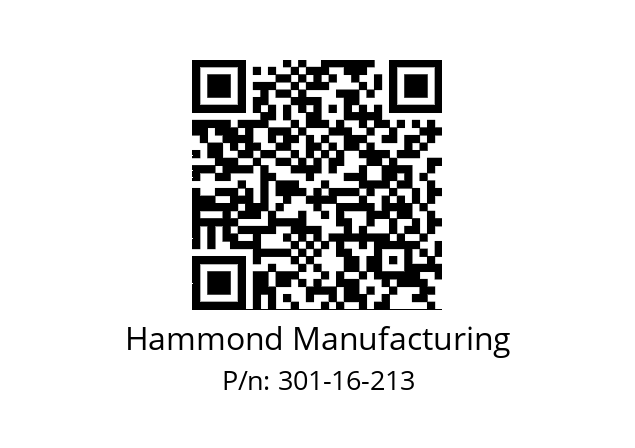   Hammond Manufacturing 301-16-213